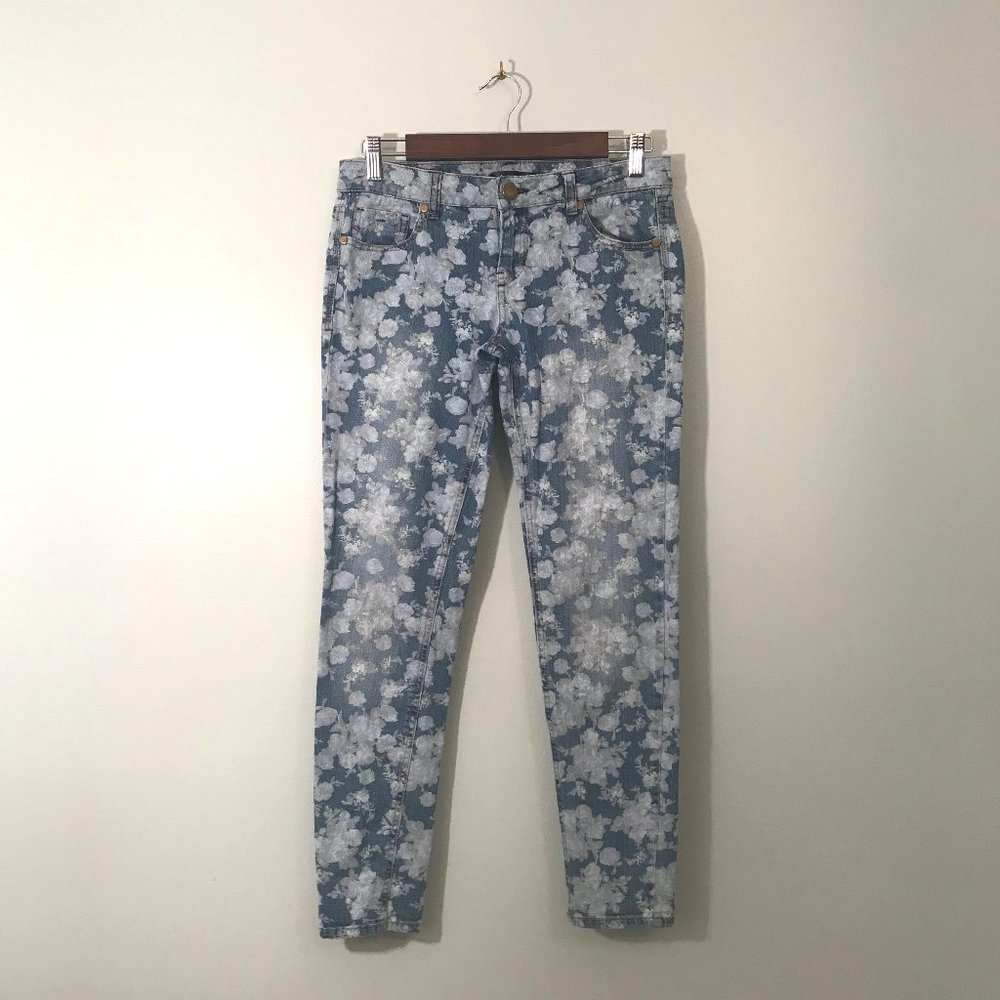 FIRE LOS ANGELES Floral Print Skinny Jeans Size 5